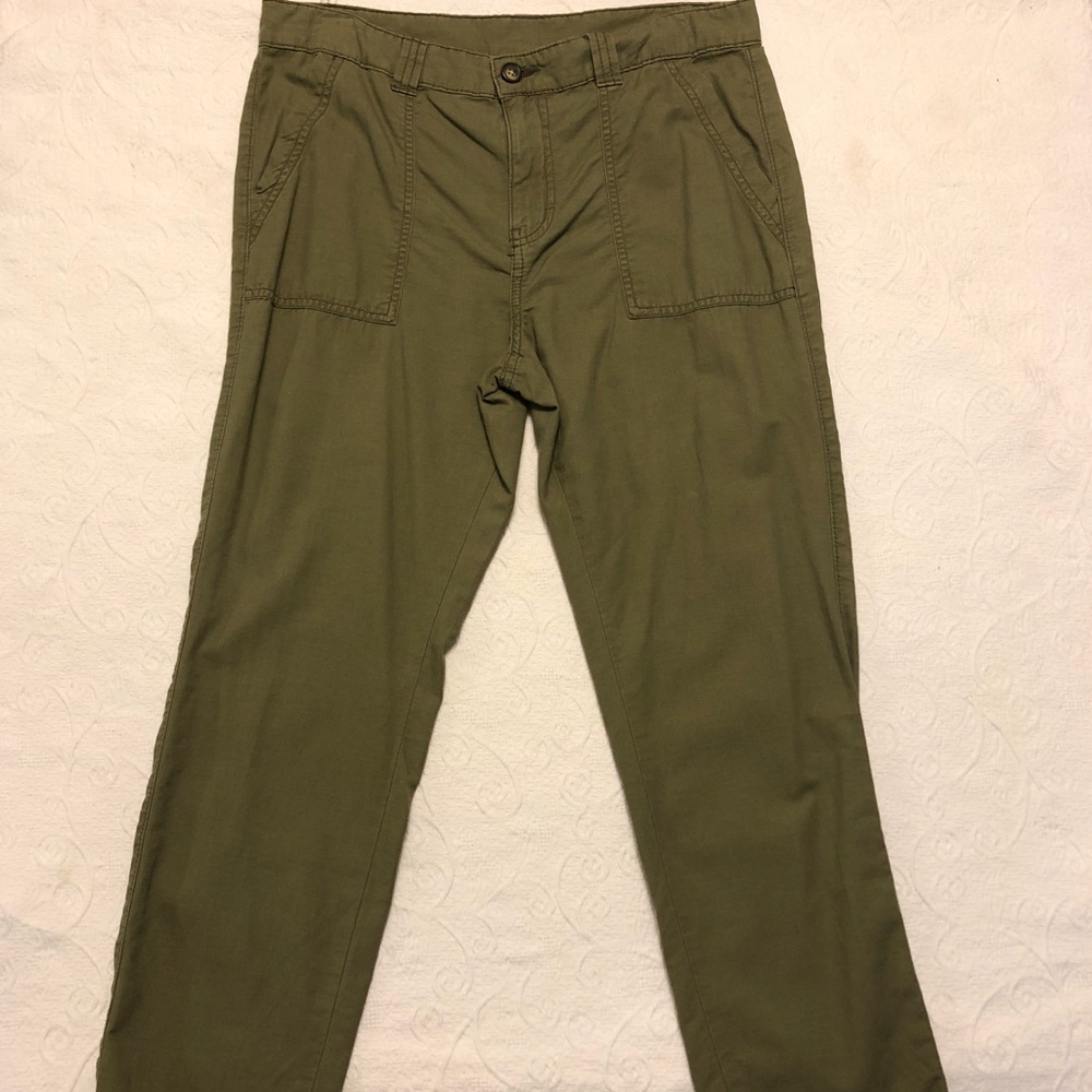 NWOT Abound brand olive green cotton pants sz 10